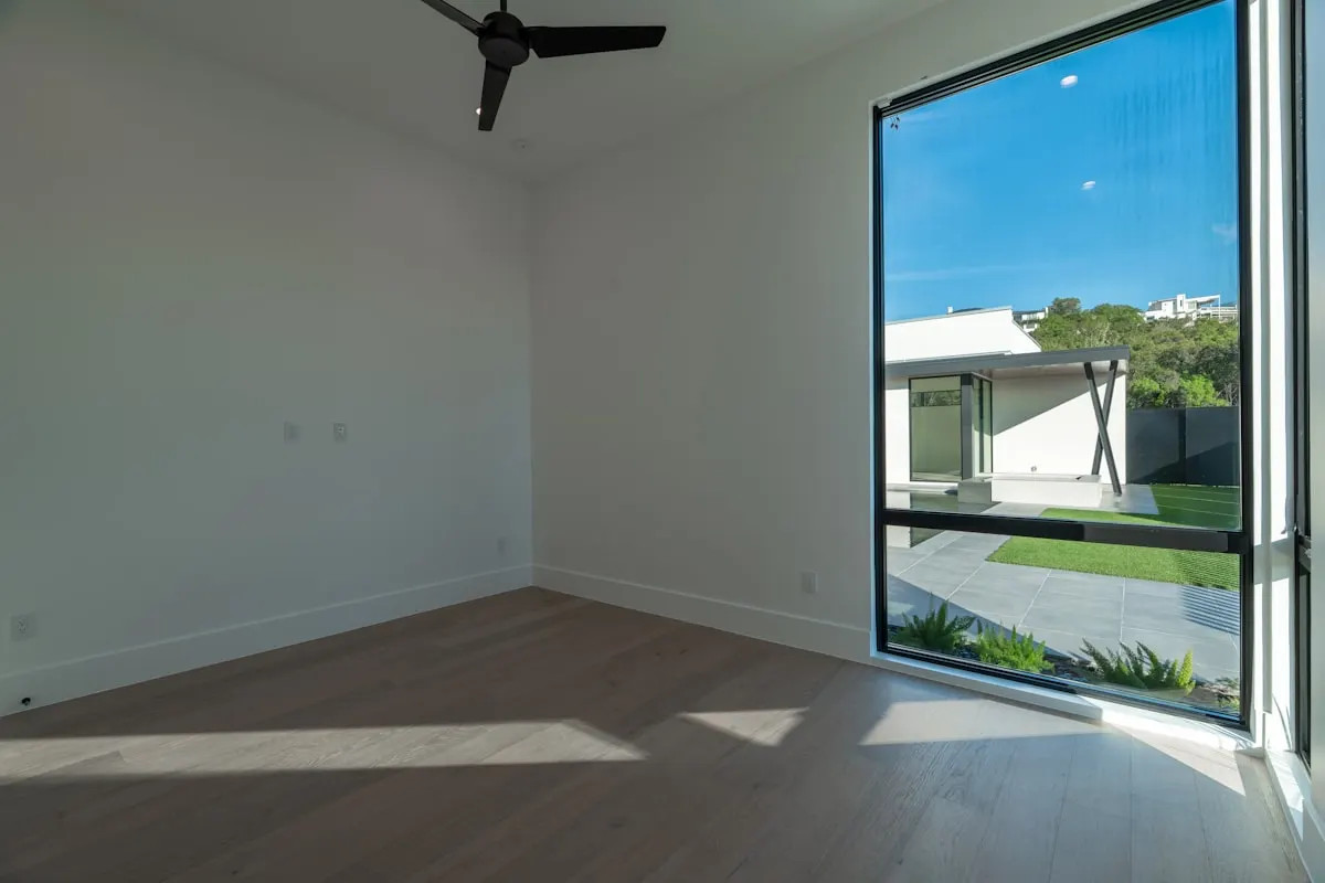 Cleared, empty room ready for sale